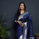 N BLUE__Royal Rajgharana Sarees